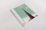 Dubai by Omar Escalante. shown as a rolled paper print. Available as archival giclee rolled canvas, fine art paper, or poster print. SKU 62032h.