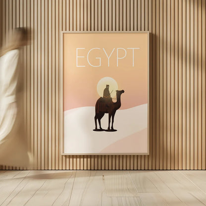 Egypt by Omar Escalante. shown as over sized large wall art. Available as an archival giclee rolled canvas, fine art paper, or poster print. SKU 62033h.