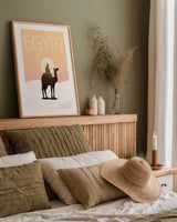 Egypt by Omar Escalante. shown as a paper print in a natural frame. Available as a archival giclee rolled canvas, fine art paper, or poster print. SKU 62033h.