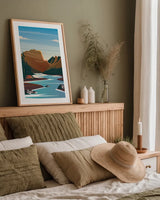 Experience the Wilderness by Omar Escalante. shown as a paper print in a natural frame. Available as a archival giclee rolled canvas, fine art paper, or poster print. SKU 65934h.