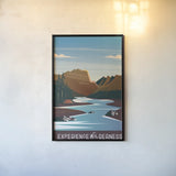 Experience the Wilderness by Omar Escalante. shown as a paper print in a black flame. Available as a archival giclee rolled canvas, fine art paper, or poster print. SKU 65934h.
