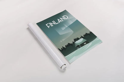 Finland I by Omar Escalante. shown as a rolled paper print. Available as archival giclee rolled canvas, fine art paper, or poster print. SKU 62775h.