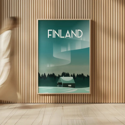 Finland I by Omar Escalante. shown as over sized large wall art. Available as an archival giclee rolled canvas, fine art paper, or poster print. SKU 62775h.