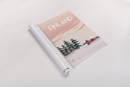 Finland II by Omar Escalante. shown as a rolled paper print. Available as archival giclee rolled canvas, fine art paper, or poster print. SKU 62776h.