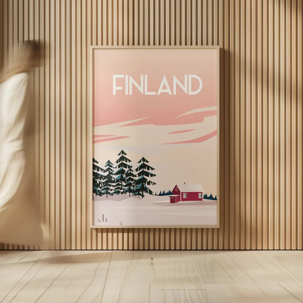 Finland II by Omar Escalante. shown as over sized large wall art. Available as an archival giclee rolled canvas, fine art paper, or poster print. SKU 62776h.