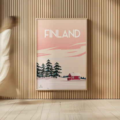 Finland II by Omar Escalante. shown as over sized large wall art. Available as an archival giclee rolled canvas, fine art paper, or poster print. SKU 62776h.