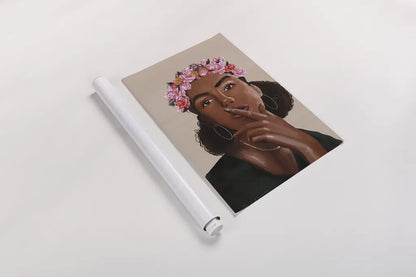 Flower Power II by Omar Escalante. shown as a rolled paper print. Available as archival giclee rolled canvas, fine art paper, or poster print. SKU 75981h.