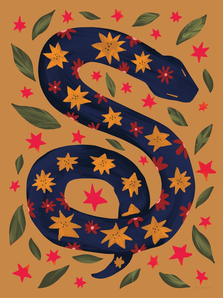 Folk Garden Snake I by Omar Escalante