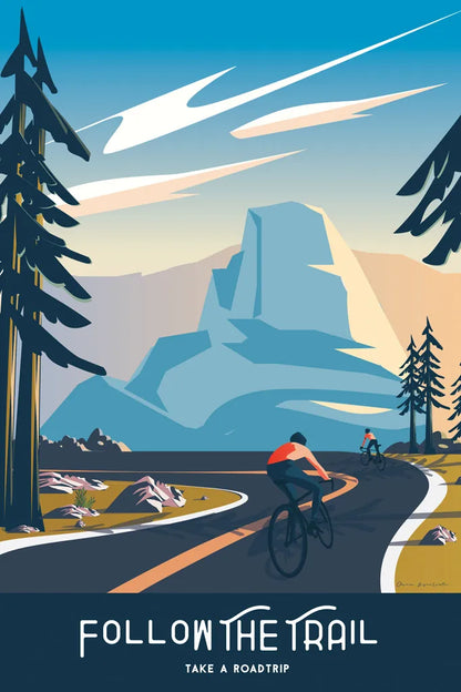 Follow the Trail by Omar Escalante. SKU 65933h. Archival Giclee Fine art print for wall decor.