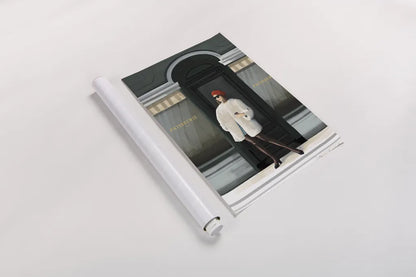 Girl in Paris by Omar Escalante. shown as a rolled paper print. Available as archival giclee rolled canvas, fine art paper, or poster print. SKU 75983h.