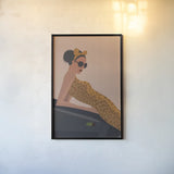 Gorgeous Wild I by Omar Escalante. shown as a paper print in a black flame. Available as a archival giclee rolled canvas, fine art paper, or poster print. SKU 71785h.