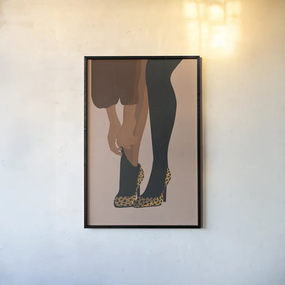 Gorgeous Wild II by Omar Escalante. shown as a paper print in a black flame. Available as a archival giclee rolled canvas, fine art paper, or poster print. SKU 71786h.