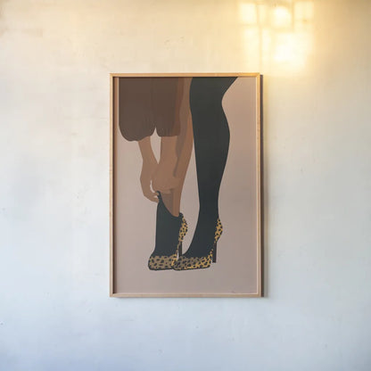 Gorgeous Wild II by Omar Escalante. shown as a paper print in a natural frame. Available as a archival giclee rolled canvas, fine art paper, or poster print. SKU 71786h.