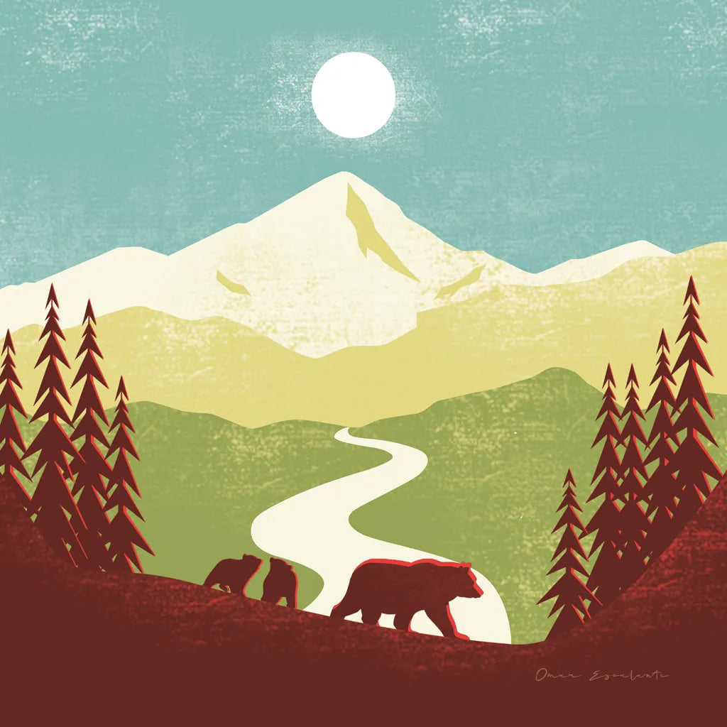 Great Outdoors I by Omar Escalante. SKU 66597a. Archival Giclee Fine art print for wall decor.