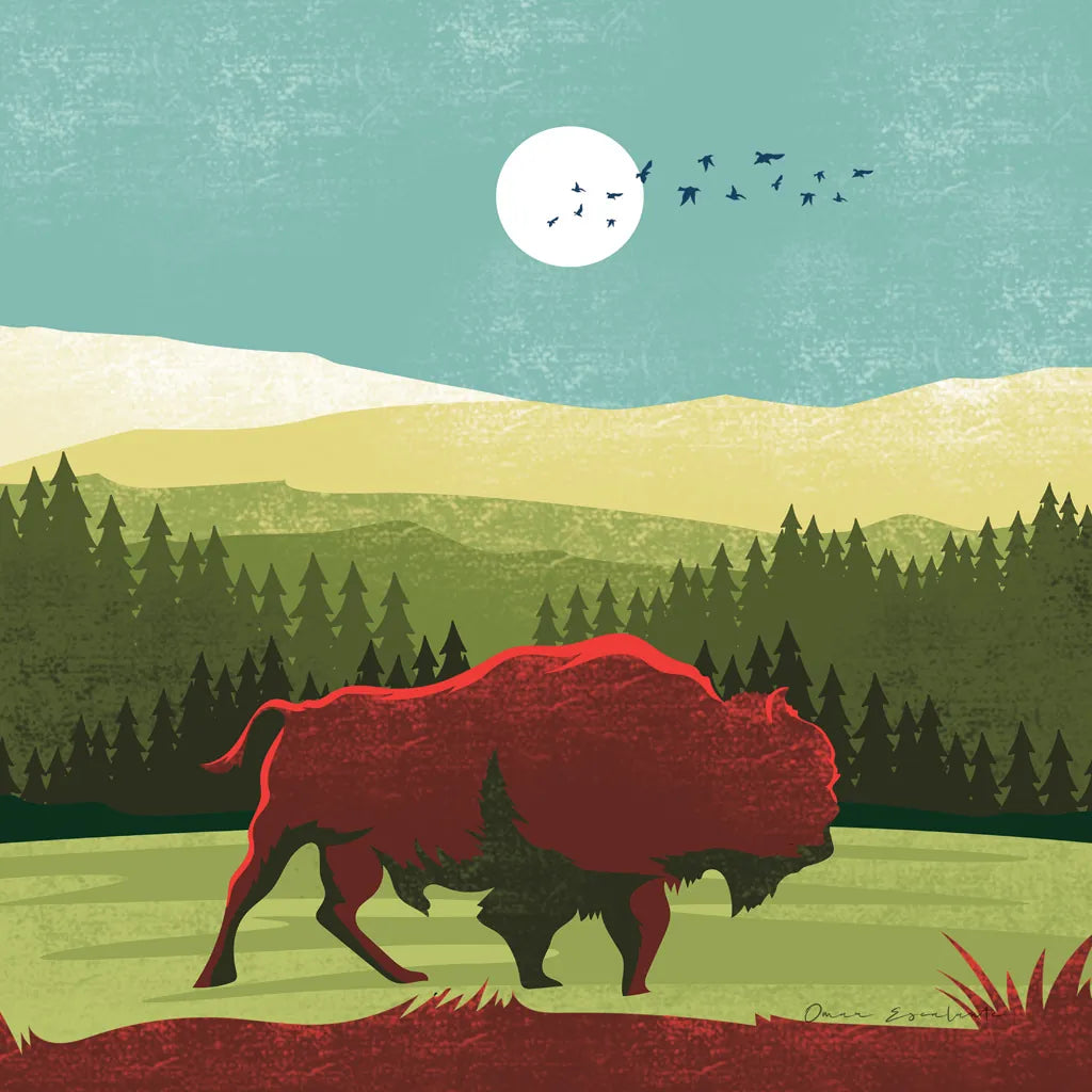 Great Outdoors II by Omar Escalante. SKU 66598a. Archival Giclee Fine art print for wall decor.