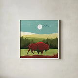 Great Outdoors II by Omar Escalante. Shown in a crisp white glass frame for a clean and minimalist style. Available as an archival giclee rolled canvas, fine art paper, or poster print. SKU 66598a.
