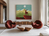 Great Outdoors III by Omar Escalante. Shown as extra-large giant wall art in a modern living room. Available as an archival giclee rolled canvas, fine art paper, or poster print. SKU 66599a.