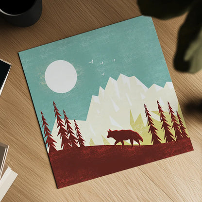 Great Outdoors IV by Omar Escalante. Shown as a detailed flat fine art print, highlighting archival giclee quality. Available as an archival giclee rolled canvas, fine art paper, or poster print. SKU 66600a.