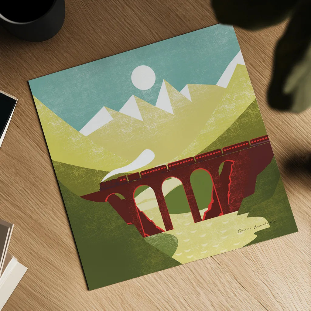 Great Outdoors VI by Omar Escalante. Shown as a detailed flat fine art print, highlighting archival giclee quality. Available as an archival giclee rolled canvas, fine art paper, or poster print. SKU 66602a.