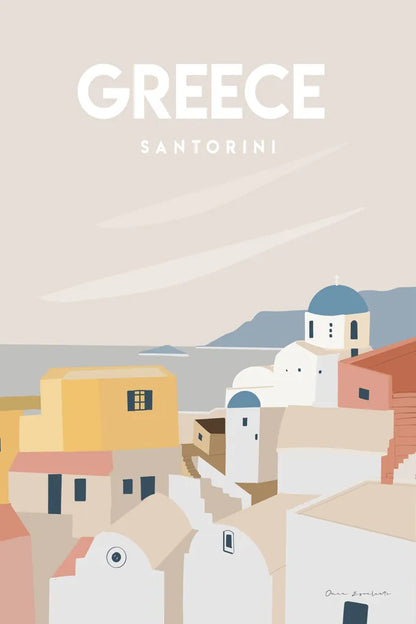 Greece by Omar Escalante. SKU 74455h. Archival Giclee Fine art print for wall decor.