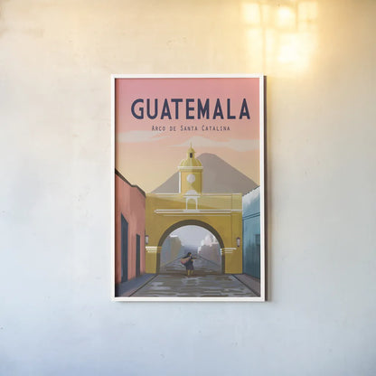Guatemala by Omar Escalante. shown as a paper print in a white frame. Available as a archival giclee rolled canvas, fine art paper, or poster print. SKU 62035h.
