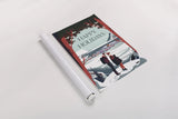 Happy Holidays by Omar Escalante. shown as a rolled paper print. Available as archival giclee rolled canvas, fine art paper, or poster print. SKU 67455h.