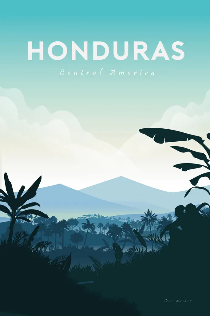 Honduras by Omar Escalante. SKU 71458h. Archival Giclee Fine art print for wall decor.