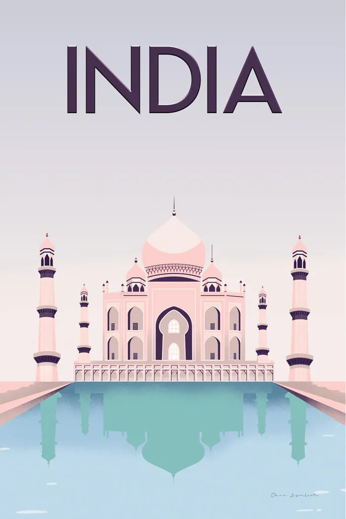 India by Omar Escalante. SKU 62036h. Archival Giclee Fine art print for wall decor.