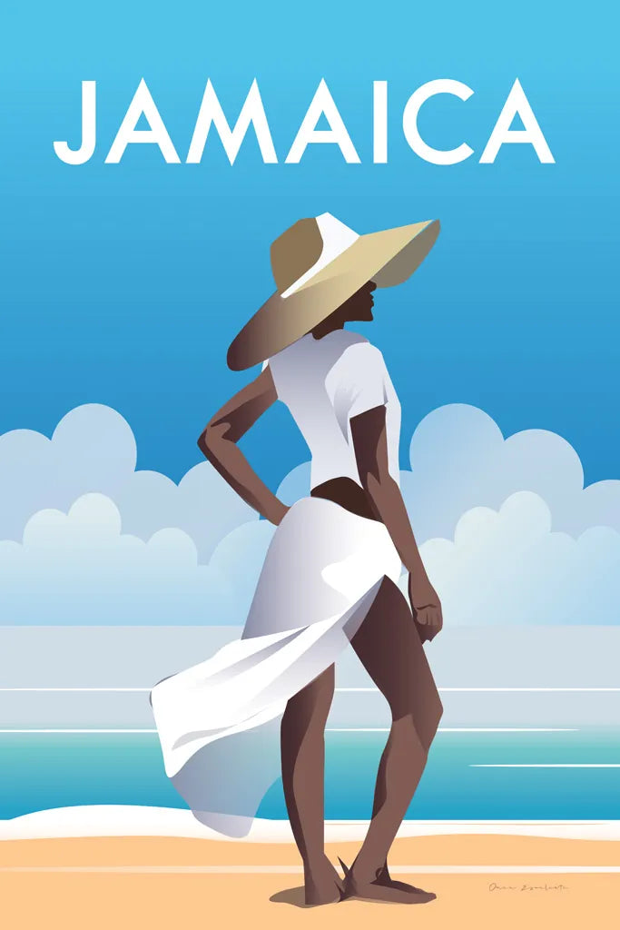 Jamaica by Omar Escalante. SKU 62766h. Archival Giclee Fine art print for wall decor.