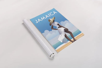 Jamaica by Omar Escalante. shown as a rolled paper print. Available as archival giclee rolled canvas, fine art paper, or poster print. SKU 62766h.