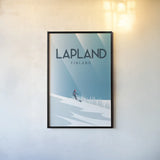 Lapland by Omar Escalante. shown as a paper print in a black flame. Available as a archival giclee rolled canvas, fine art paper, or poster print. SKU 62768h.