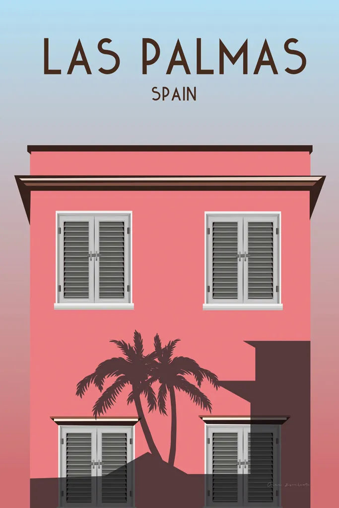 Las Palmas by Omar Escalante. SKU 62769h. Archival Giclee Fine art print for wall decor.