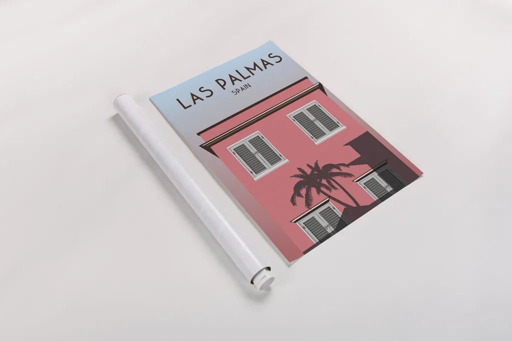 Las Palmas by Omar Escalante. shown as a rolled paper print. Available as archival giclee rolled canvas, fine art paper, or poster print. SKU 62769h.