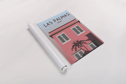 Las Palmas by Omar Escalante. shown as a rolled paper print. Available as archival giclee rolled canvas, fine art paper, or poster print. SKU 62769h.