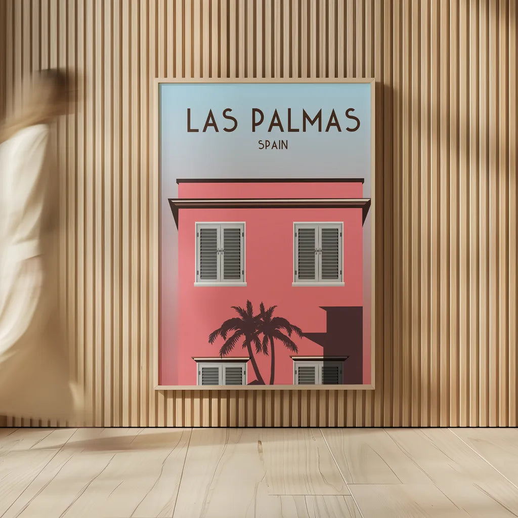 Las Palmas by Omar Escalante. shown as over sized large wall art. Available as an archival giclee rolled canvas, fine art paper, or poster print. SKU 62769h.