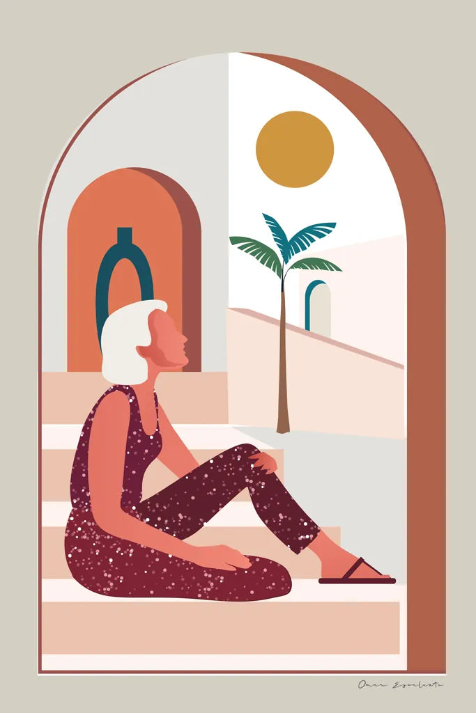 Luxe Traveler I by Omar Escalante. SKU 82557h. Archival Giclee Fine art print for wall decor.