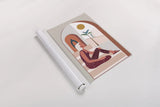 Luxe Traveler I by Omar Escalante. shown as a rolled paper print. Available as archival giclee rolled canvas, fine art paper, or poster print. SKU 82557h.