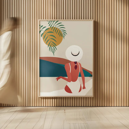 Luxe Traveler II by Omar Escalante. shown as over sized large wall art. Available as an archival giclee rolled canvas, fine art paper, or poster print. SKU 82558h.