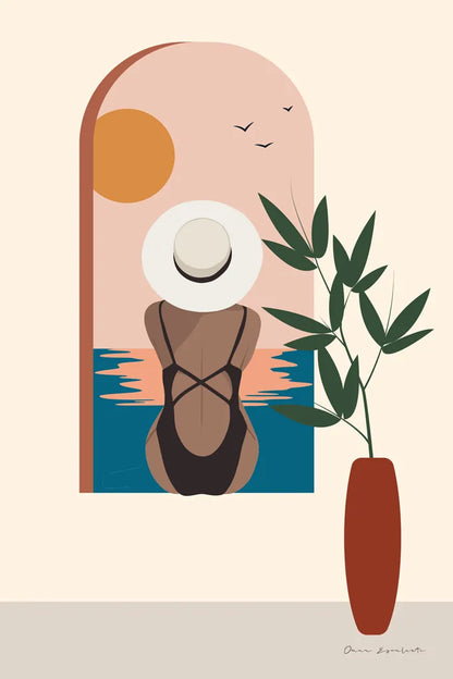 Luxe Traveler III by Omar Escalante. SKU 82559h. Archival Giclee Fine art print for wall decor.