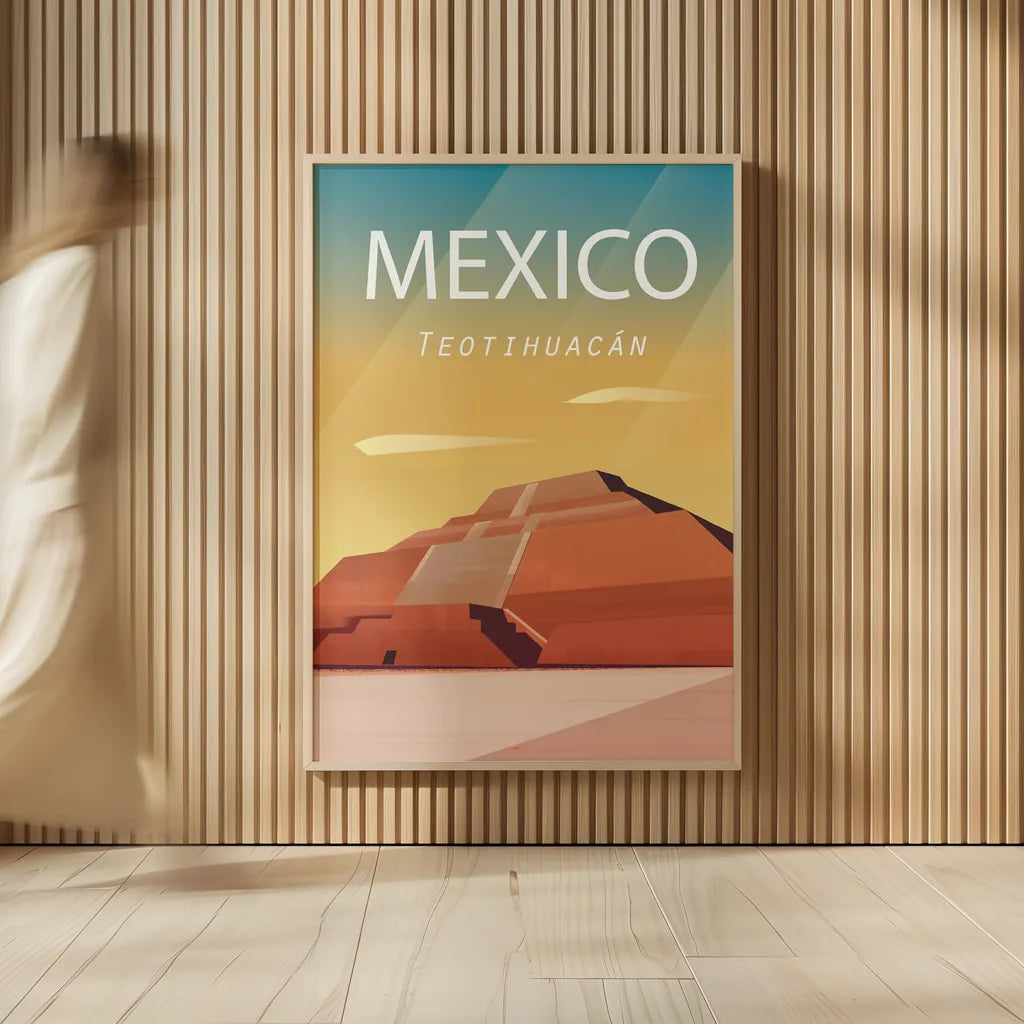 Mexico by Omar Escalante. shown as over sized large wall art. Available as an archival giclee rolled canvas, fine art paper, or poster print. SKU 66865h.