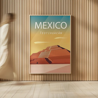 Mexico by Omar Escalante. shown as over sized large wall art. Available as an archival giclee rolled canvas, fine art paper, or poster print. SKU 66865h.
