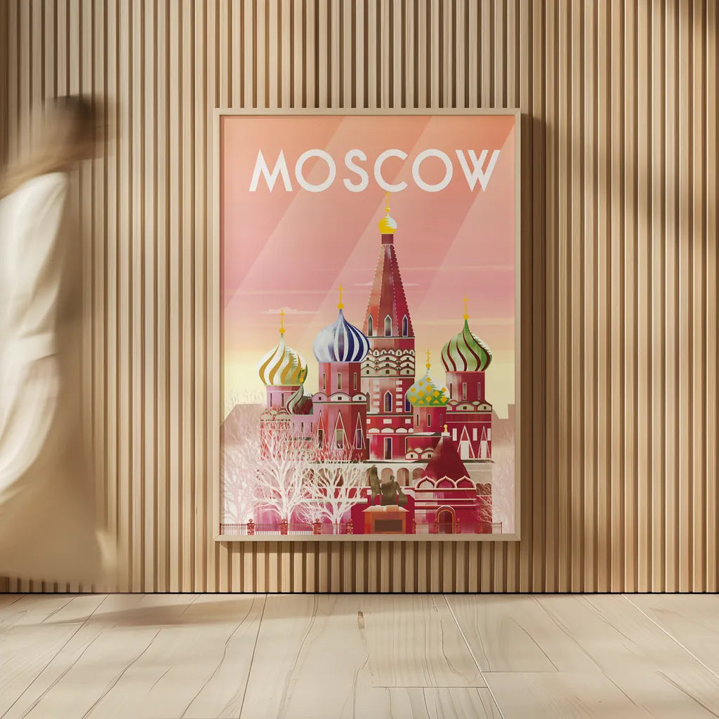 Moscow by Omar Escalante. shown as over sized large wall art. Available as an archival giclee rolled canvas, fine art paper, or poster print. SKU 62038h.