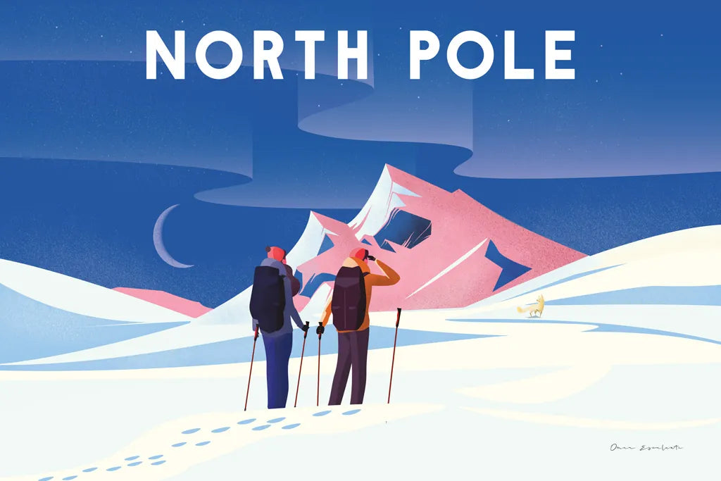 North Pole by Omar Escalante. SKU 67453i. Archival Giclee Fine art print for wall decor.