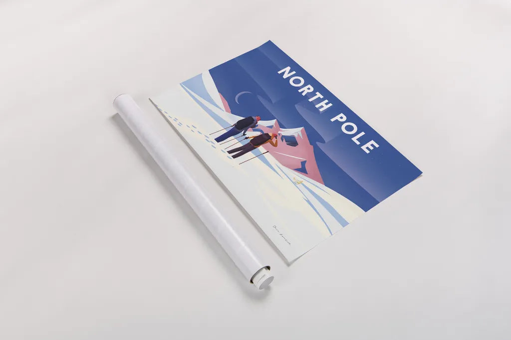 North Pole by Omar Escalante. shown as a rolled paper print. Available as archival giclee rolled canvas, fine art paper, or poster print. SKU 67453i.