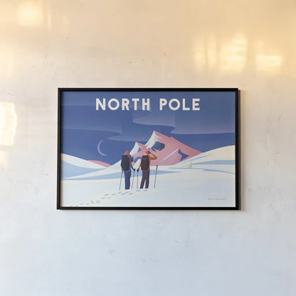 North Pole by Omar Escalante. shown as a paper print in a black flame. Available as a archival giclee rolled canvas, fine art paper, or poster print. SKU 67453i.