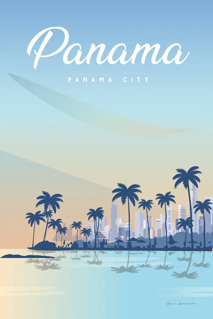 Panama by Omar Escalante. SKU 71459h. Archival Giclee Fine art print for wall decor.
