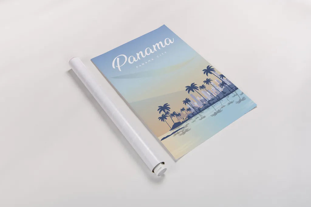Panama by Omar Escalante. shown as a rolled paper print. Available as archival giclee rolled canvas, fine art paper, or poster print. SKU 71459h.