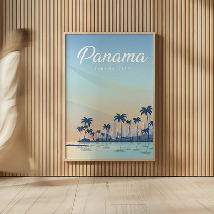 Panama by Omar Escalante. shown as over sized large wall art. Available as an archival giclee rolled canvas, fine art paper, or poster print. SKU 71459h.
