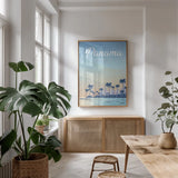 Panama by Omar Escalante. shown as a print in a natural wood frame in a dining room. Available as a archival giclee rolled canvas, fine art paper, or poster print. SKU 71459h.