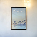 Panama by Omar Escalante. shown as a paper print in a black flame. Available as a archival giclee rolled canvas, fine art paper, or poster print. SKU 71459h.